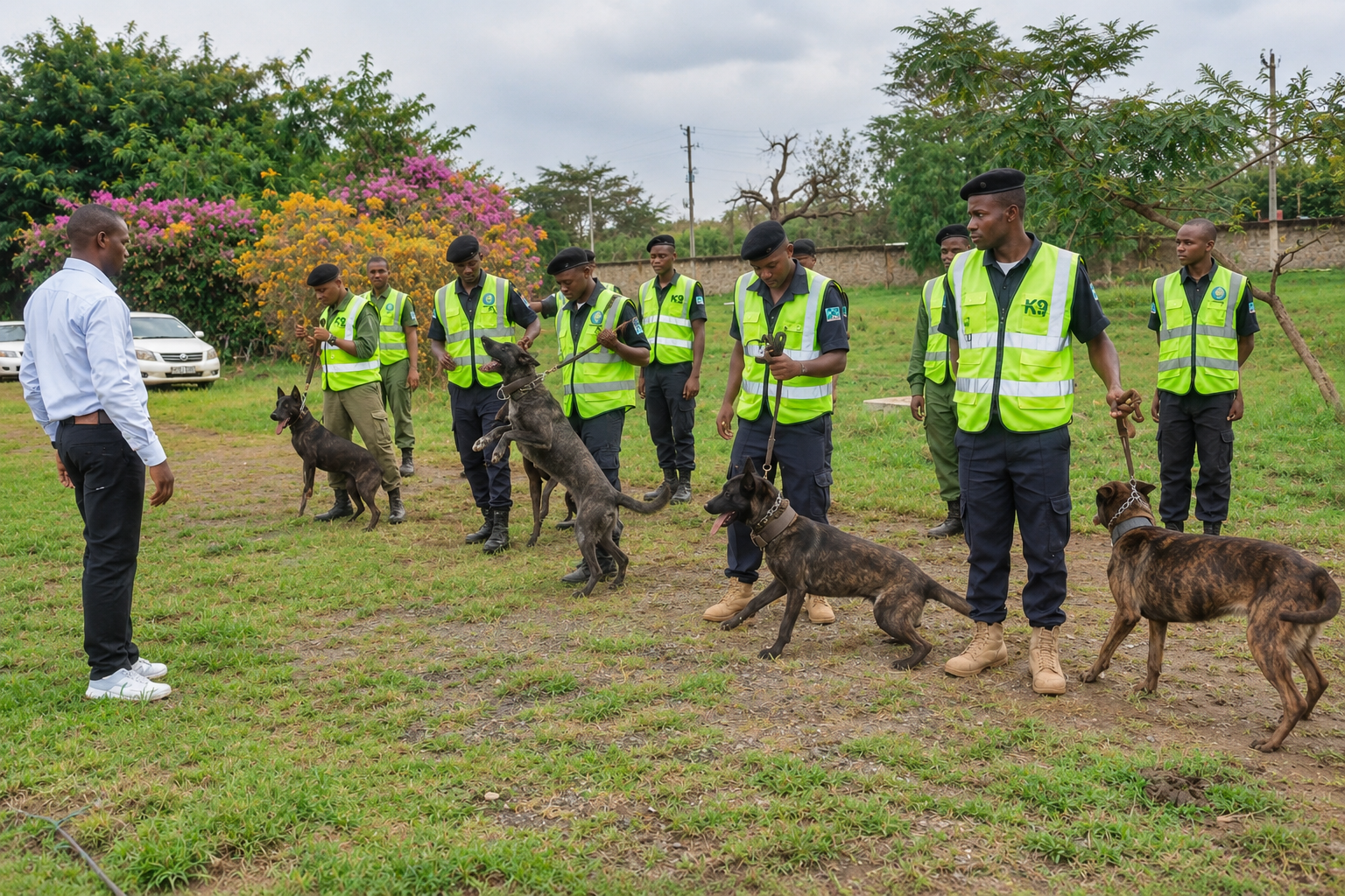 DreamPeak K9 security personnel and working dogs